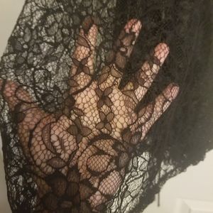 Black lace top/blouse